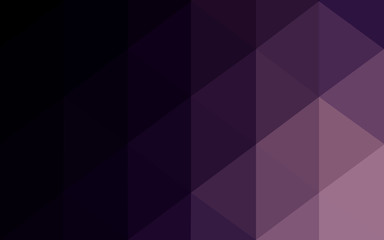 Dark purple polygonal design pattern, which consist of triangles and gradient in origami style.