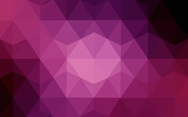 Obraz premium Multicolor dark purple, pink polygonal design pattern, which consist of triangles and gradient in origami style.