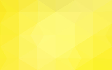 Yellow polygonal design pattern, which consist of triangles and gradient in origami style.