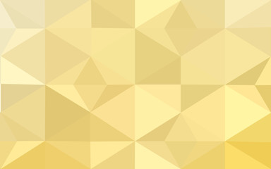 Yellow polygonal design pattern, which consist of triangles and gradient in origami style.