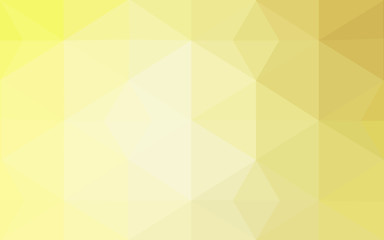 Yellow polygonal design pattern, which consist of triangles and gradient in origami style.