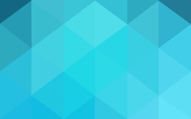 Blue polygonal design pattern, which consist of triangles and gradient in origami style.