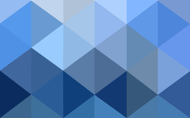 Blue polygonal design pattern, which consist of triangles and gradient in origami style.