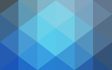 Fototapeta premium Blue polygonal design pattern, which consist of triangles and gradient in origami style.