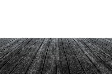 wood floor with white wall for background