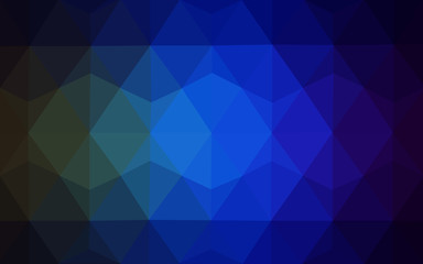 Obraz premium Multicolor dark green, blue polygonal design pattern, which consist of triangles and gradient in origami style.