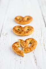 Pretzel with cinnamon and sugar