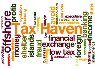 Tax Haven, word cloud concept 8