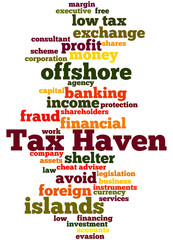 Tax Haven, word cloud concept 9