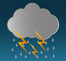 Rain icon design