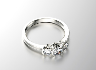 Ring with diamond. Sign of love. Fashion jewelry background
