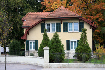 Fototapeta na wymiar House / Traditional Private house in Brugg