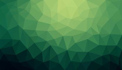 Green gradient abstract polygon background
