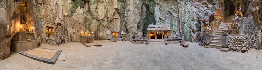 Panorama of Huyen Khong Cave with shrines, Marble mountains,  Vietnam - 103871364
