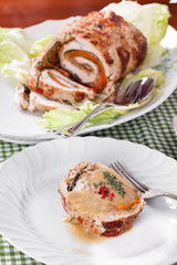 Turkey Roll At Table