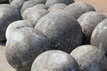 Cannon balls in Taman Fatahilah, Old Town  Jakarta