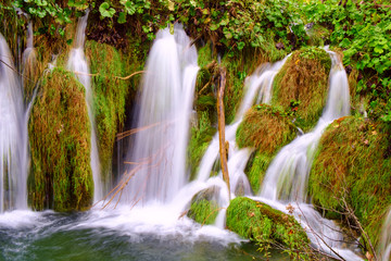 Obraz premium Waterfall the Plitvice Lakes