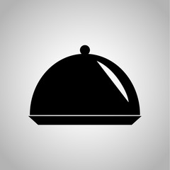 Restaurant cloche icon