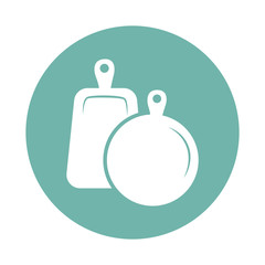 Obraz premium Cutting boards icon
