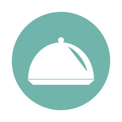 Restaurant cloche icon