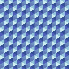 Blue Hexagon Seamless Pattern