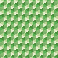 Green Hexagon Seamless Pattern