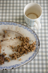 Empty flapjack plate