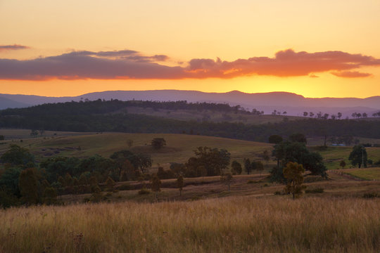 Beautiful countryside near Mount Walker in Queensland, Australia