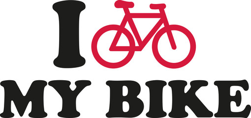 I love my bike with symbol