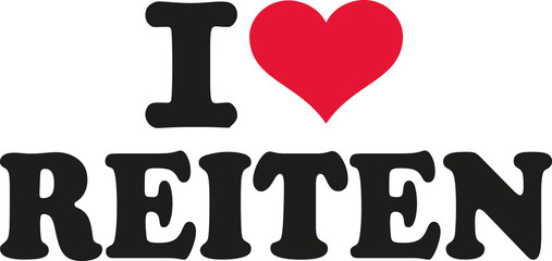 I love riding german