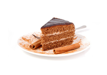 Cake and cinnamon