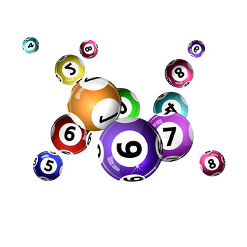 background lottery balls