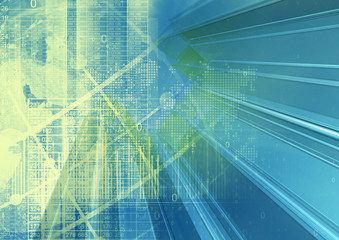 Abstract geometric technology graphic elements. 