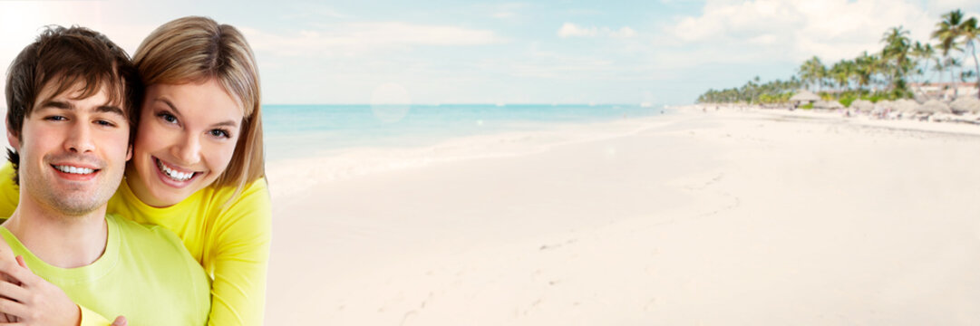 Couple on the beach.