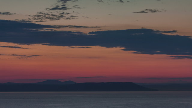 sunset twilight vladivostok bay panorama 4k time lapse russia
