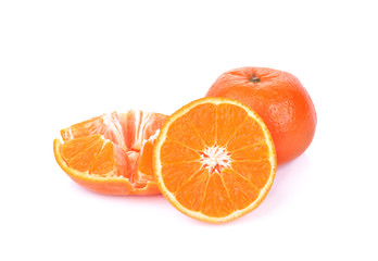 Orange fruit isolated on white