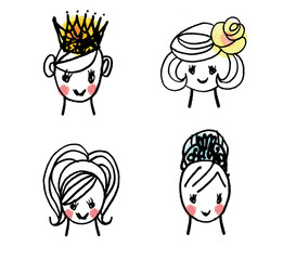 パーティー（ウェディング）ティアラ･ヘアスタイル