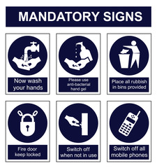 Mandatory Safety signs
