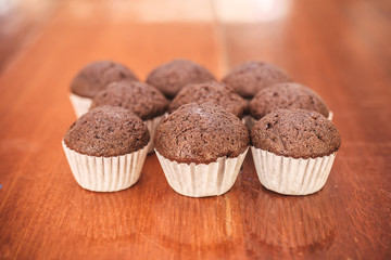 Chocolate banana cup cake 
