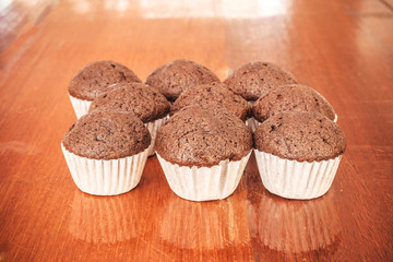 Chocolate banana cup cake 