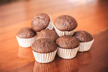 Chocolate banana cup cake 