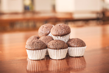 Chocolate banana cup cake 