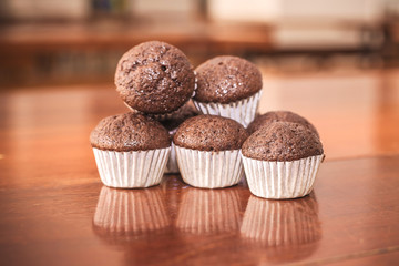 Chocolate banana cup cake 