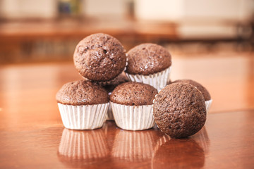 Chocolate banana cup cake 