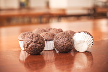 Chocolate banana cup cake 