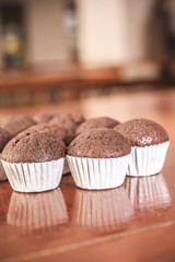 Chocolate banana cup cake 