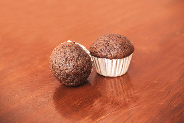 Chocolate banana cup cake 