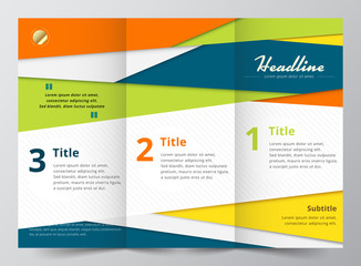 brochure design template. vector illustration.