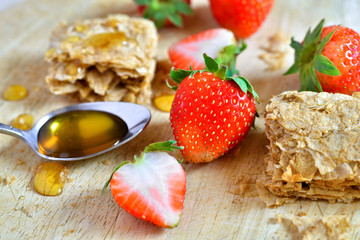 Strawberry Honey and Cereal Bar