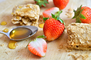Strawberry Honey and Cereal Bar